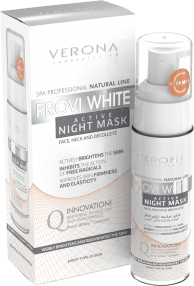 Active night mask On face and neck PROVI WHITE