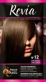 Hair Colour Shampoo Revia 12 - Bitter chocolate
